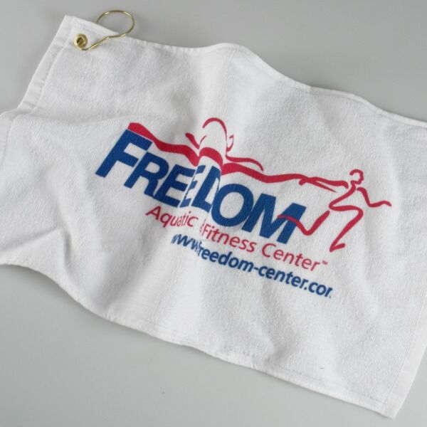 White Golf Towel w/ Grommet Thumbnail